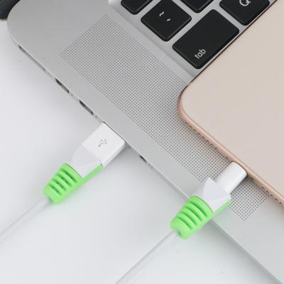 2 stks anti-break USB Charge kabel Winder beschermende case bescherming Sleeve (groen)