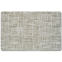 1x placemats gestreept - kunststof - 44 x 29 cm - grijs - abstract - thumbnail