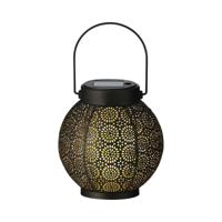 Lantaarn Lumineo 897539 Zon 16 cm Zwart Metaal