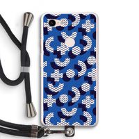 8-bit N°5: Pixel 3 XL Transparant Hoesje met koord