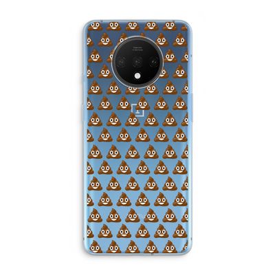 Poop emoji: OnePlus 7T Transparant Hoesje
