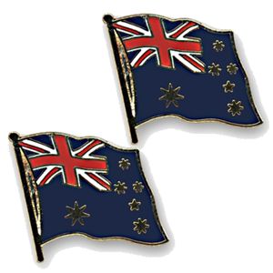 4x stuks supporters pin/broche/speldje vlag Australie 20 mm