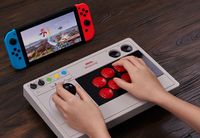 8Bitdo Arcade Stick Grijs Bluetooth/USB Joystick Analoog/digitaal Nintendo Switch, Nintendo Switch Lite, PC - thumbnail