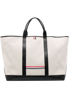 Thom Browne sac cabas à détail tricolore - Tons neutres