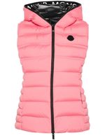 Moncler gilet à logo appliqué - Rose