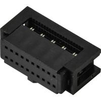 TRU COMPONENTS TC-13537820 Pinconnector Met trekonlasting Rastermaat: 1.27 mm Totaal aantal polen: 20 Aantal rijen: 2 1 stuk(s)