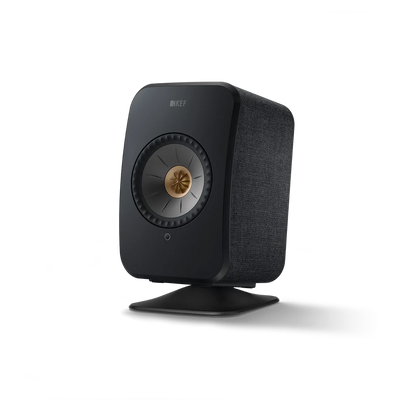 KEF Combi Deal LSX II Wireless Stereo Speakers + P1 Desk pad tafelstandaard - Zwart/Zwart