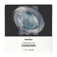 Satisfyer Condooms - Maat M - 53mm - 100 Stuks