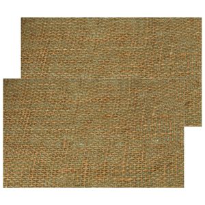 Jute tafelloper - 2x - 28 x 500 cm - beige - extra breed gaas