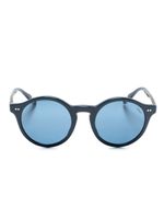 Polo Ralph Lauren lunettes de soleil rondes à effet écailles de tortue - Bleu