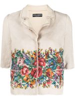 Dolce & Gabbana Pre-Owned veste à fleurs (années 2000) - Tons neutres