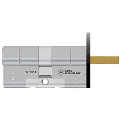 Danalock koppeling - universele adapter voor montage van Danalock smart lock op M&C cilinders met M&C Matrix cilinderslot SKG3 - snijsleutel met gehard stalen brug