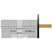 Danalock koppeling - universele adapter voor montage van Danalock smart lock op M&C cilinders met M&C Matrix cilinderslot SKG3 - snijsleutel met gehard stalen brug