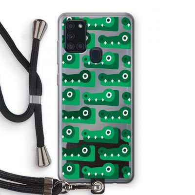 Crocs: Samsung Galaxy A21s Transparant Hoesje met koord