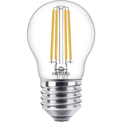 Philips LED 76231500 LED-lamp Energielabel E (A - G) E27 Kogel 6.5 W = 60 W Warmwit (Ø x l) 4.5 cm x 7.8 cm 1 stuk(s)