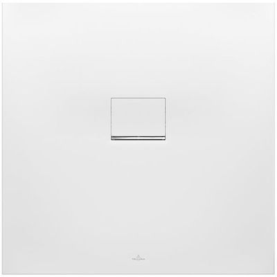 Villeroy & Boch Squaro Infinity kunststof douchebak - quaryl vierkant 90x90x4cm - mat wit udq9090sqi1v-rw