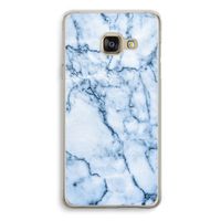 Blauw marmer: Samsung Galaxy A3 (2016) Transparant Hoesje