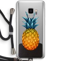 Grote ananas: Samsung Galaxy S9 Transparant Hoesje met koord
