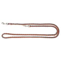 TRIXIE HONDENRIEM CAVO VERSTELBAAR ROEST / GRAFIET GRIJS 200X1,2 CM