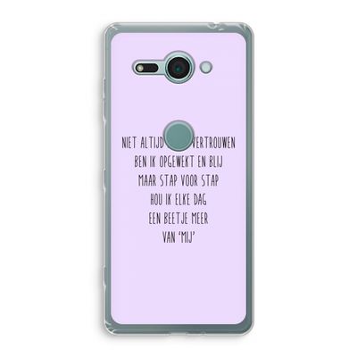 Zelfvertrouwen: Sony Xperia XZ2 Compact Transparant Hoesje