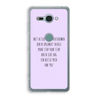 Zelfvertrouwen: Sony Xperia XZ2 Compact Transparant Hoesje