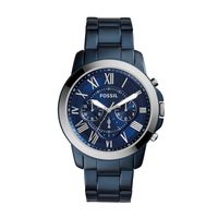Horlogeband Fossil FS5230 Staal Blauw 22mm