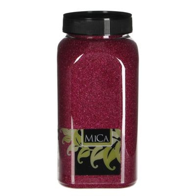 Zand fuchsia fles 1 kilogram - Mica decorations
