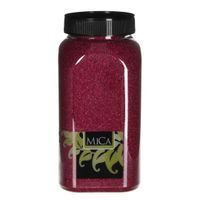 Zand fuchsia fles 1 kilogram - Mica Decorations