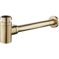 Wiesbaden Star Sifon Laag Model 5/4" x 32mm Geborsteld Messing