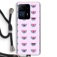 Smiley watermeloenprint: Xiaomi Mi Mix 4 Transparant Hoesje met koord