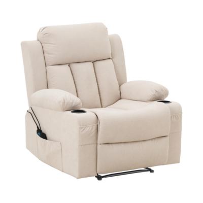 Verwarmde Massagestoel met Stahulp - 4 segmenten / 8 trilpunten - wit