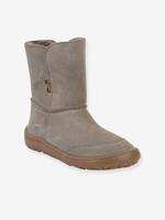 Blotevoetenlaarzen kinderen BAREFOOT TEX SUEDE Froddo grijs