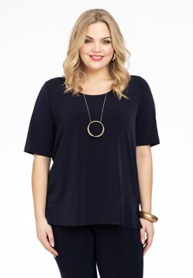 Yoek T-shirt A-lijn | Blauw | Maat 38/40