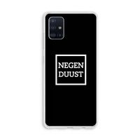 Negenduust black: Galaxy A51 4G Transparant Hoesje