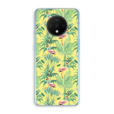 Flamingo party: OnePlus 7T Transparant Hoesje
