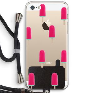 Waterijsje: iPhone 5 / 5S / SE Transparant Hoesje met koord