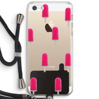 Waterijsje: iPhone 5 / 5S / SE Transparant Hoesje met koord