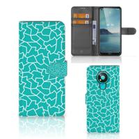 Nokia 3.4 Hoesje Cracks Blue Nokia 3.4 Hoesje Cracks Blue