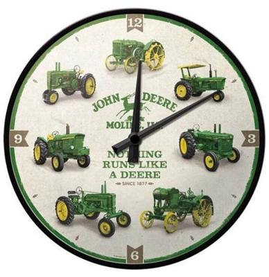 Wandklok John Deere Moline - "Nothing Runs Like A Deere"