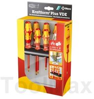 Wera 160 i/7 Schroevendraaierset Kraftform Plus Serie 100 + Spanningszoeker + Houder, 7 -delig - 1 stuk(s) - 05006147001 - thumbnail