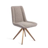 Jesper Home Draaibare Eetkamerstoel 'Umedo' Turn Rose, kleur Grainy Greige