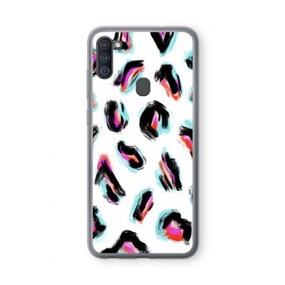Cheetah color: Samsung Galaxy A11 Transparant Hoesje