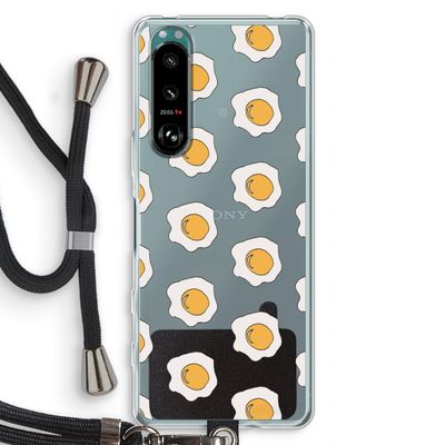 Bacon to my eggs #1: Sony Xperia 5 III Transparant Hoesje met koord
