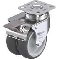 Blickle LDA-PATH 75G-FI Dubbel zwenkwiel Wieldiameter: 75 mm Draagvermogen (max.): 100 kg 1 stuk(s)