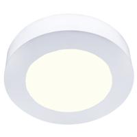 LED Downlight Slim Pro Rond 6W - Natuurlijk Wit 4000K - Mat Wit Kunststof
