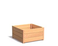 Hardhouten plantenbak CARREZ 80x80x44cm.