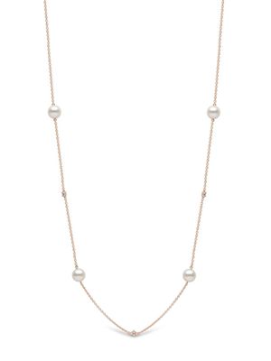 Yoko London collier en or rose 18ct pavé de diamants