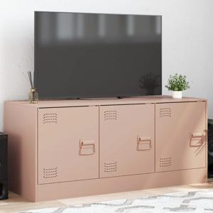 Tv-meubel 99x39x44 cm staal roze