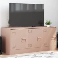 Tv-meubel 99x39x44 cm staal roze - thumbnail