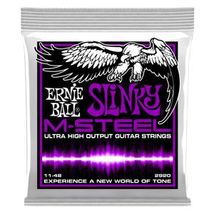 Ernie Ball Power Slinky M-Steel Electrisch 6 stuk(s) Staal Gitaar